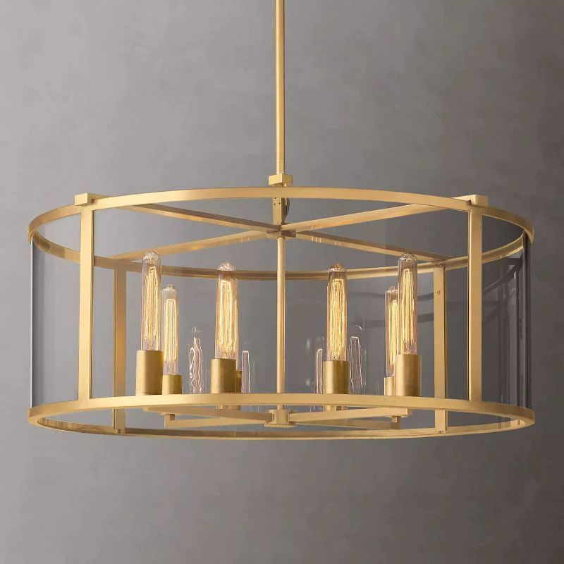 Backman Vintage Round Chandelier 33"