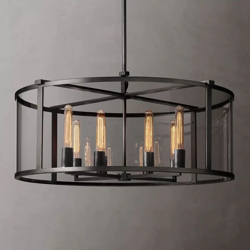 Backman Vintage Round Chandelier 33"