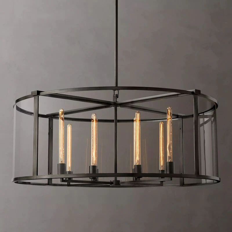 Backman Vintage Round Chandelier 44"
