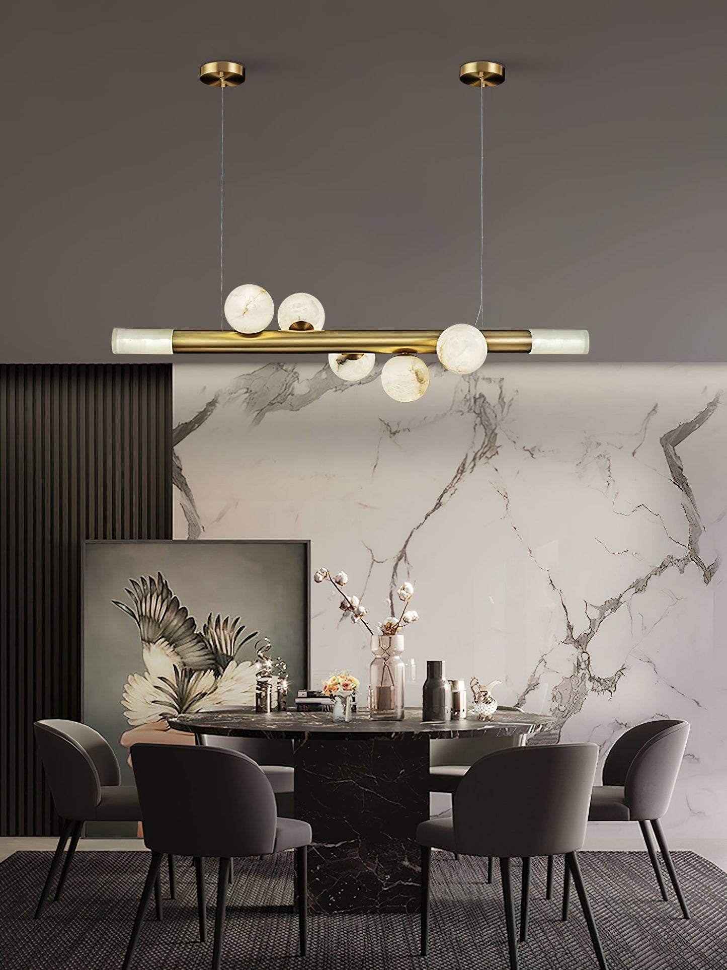 Alabaster Carrara Pendant Light