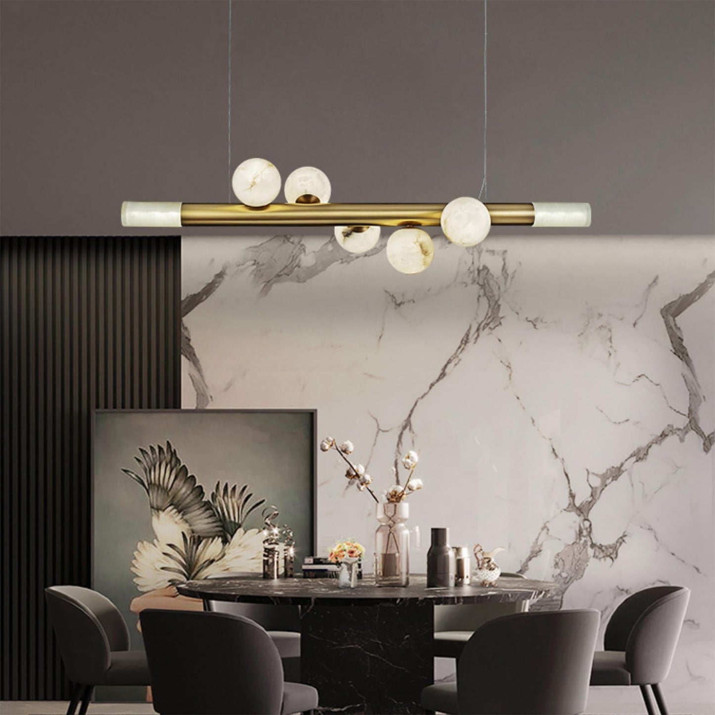 Alabaster Carrara Pendant Light