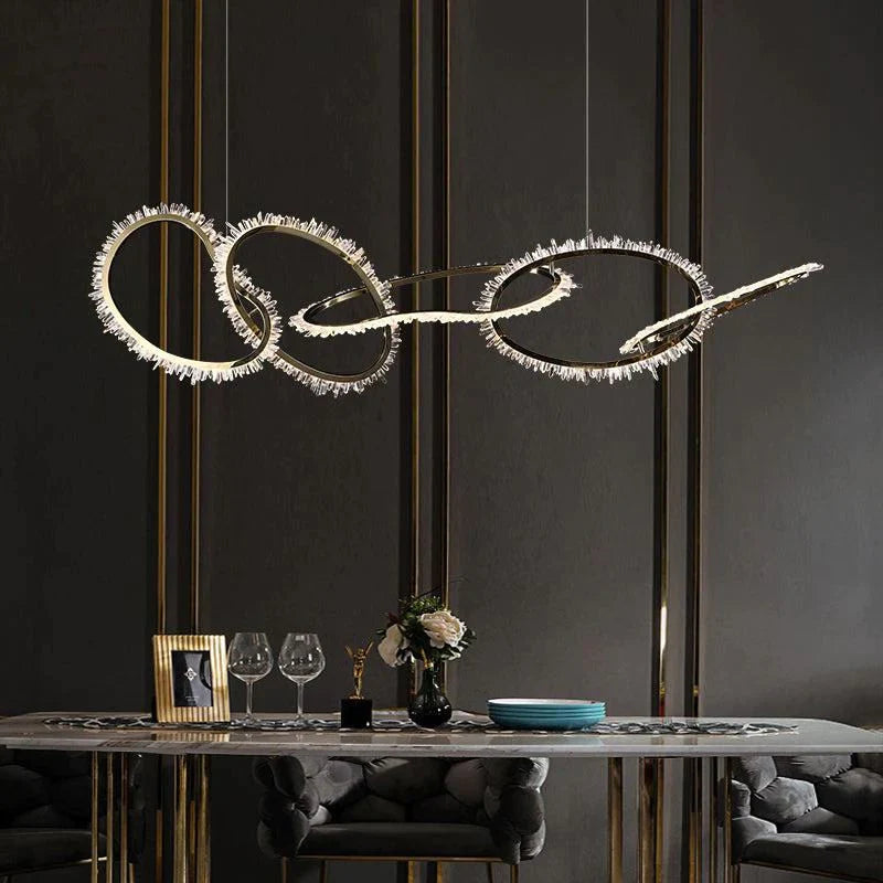 Cervine Modern Rock Crystal Irregular Chandelier