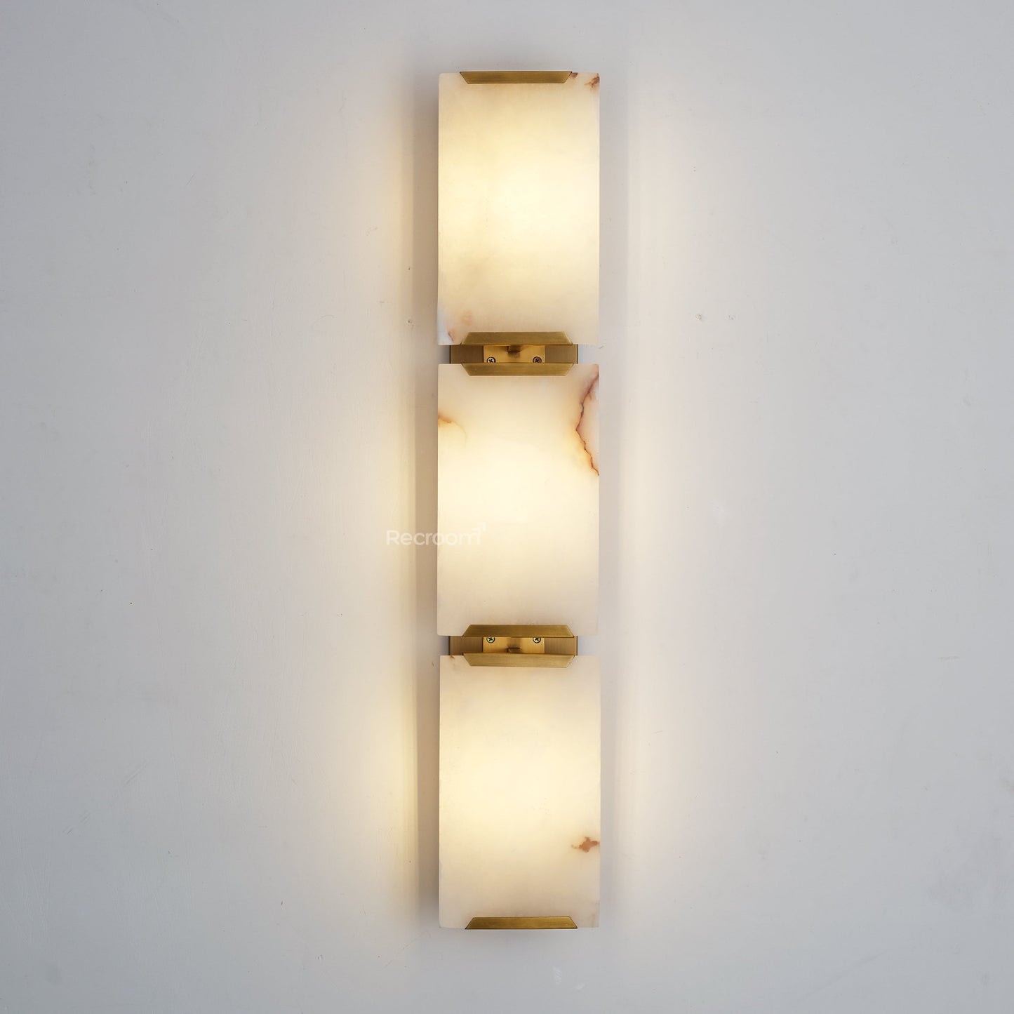 Harllow Calcite Triple Wall Sconce 6”