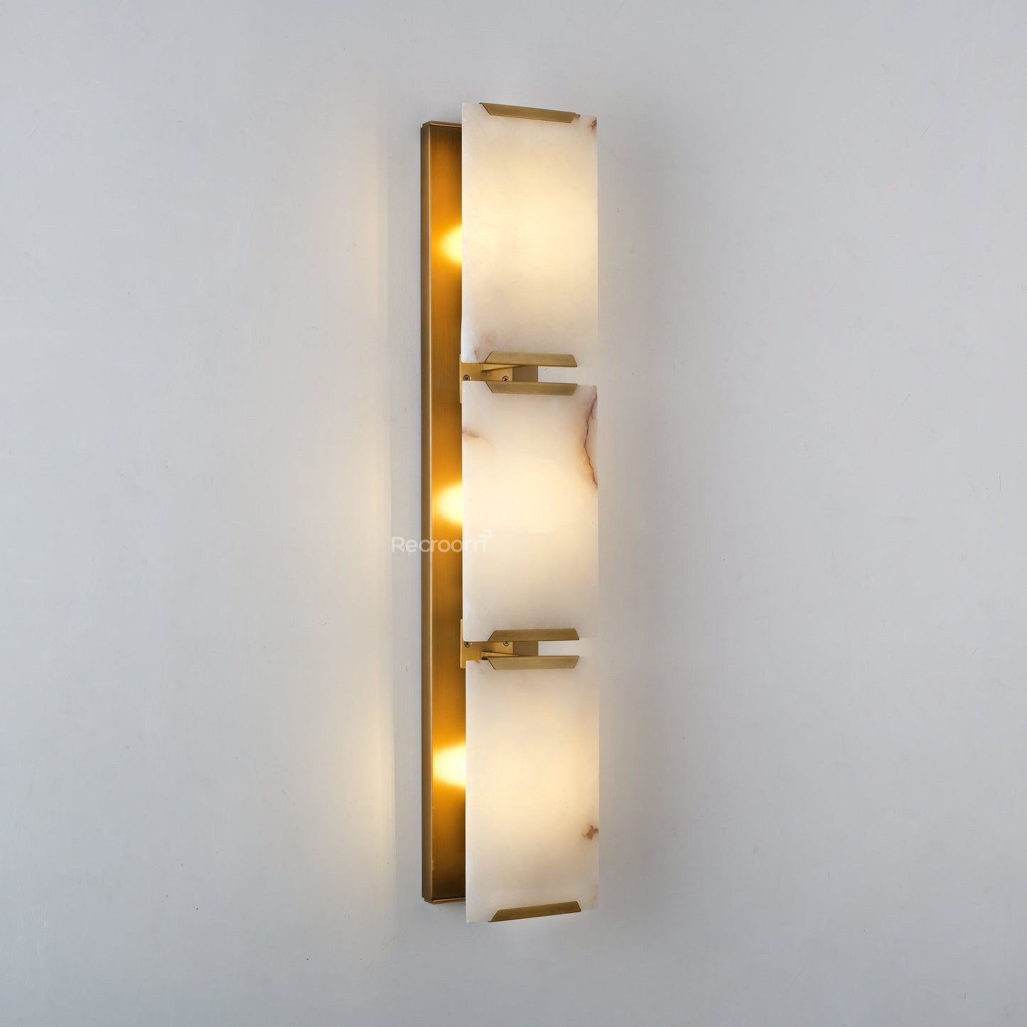 Harllow Calcite Triple Wall Sconce 6”