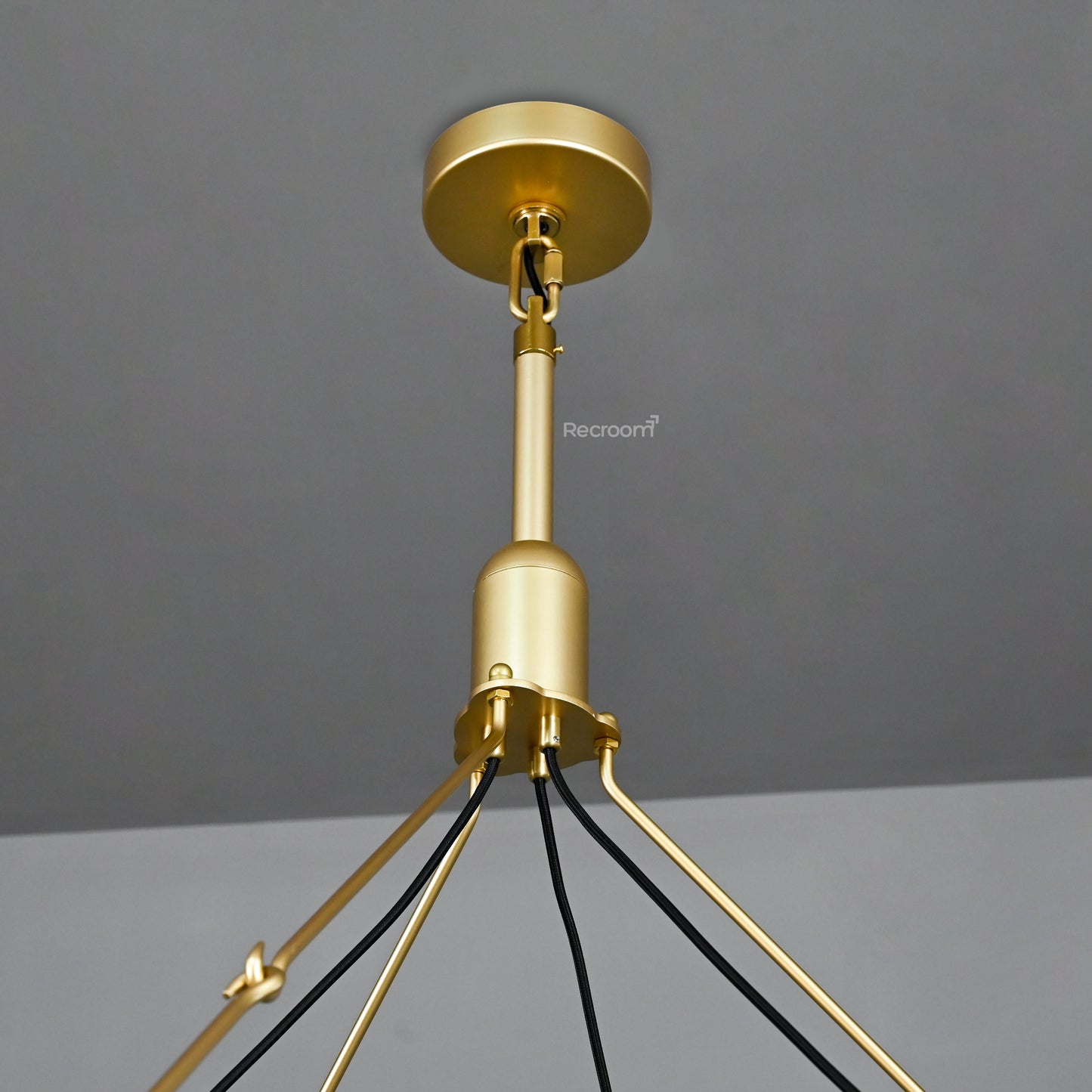 Caminon Vintage Filament Round Chandelier 71"