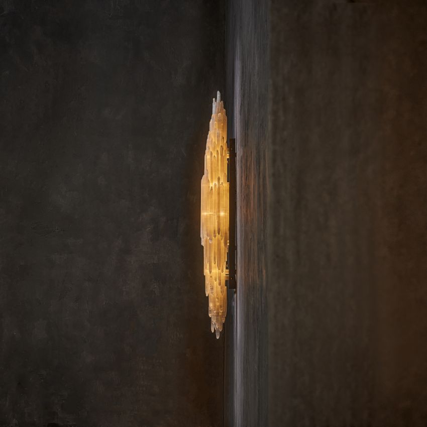 Shahida Selenite Wall Sconce