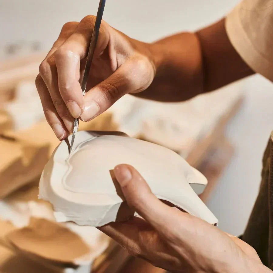 Ceramic Ginkgo Rings Linear Branch Chandelier