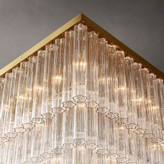 Cielloie Three Tier Square Chandelier 45"