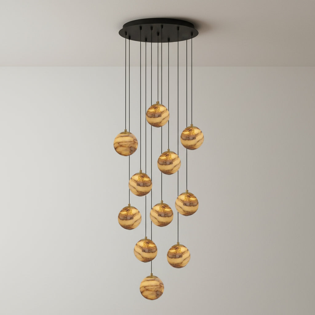 Sultana Alabaster Cluster Chandelier