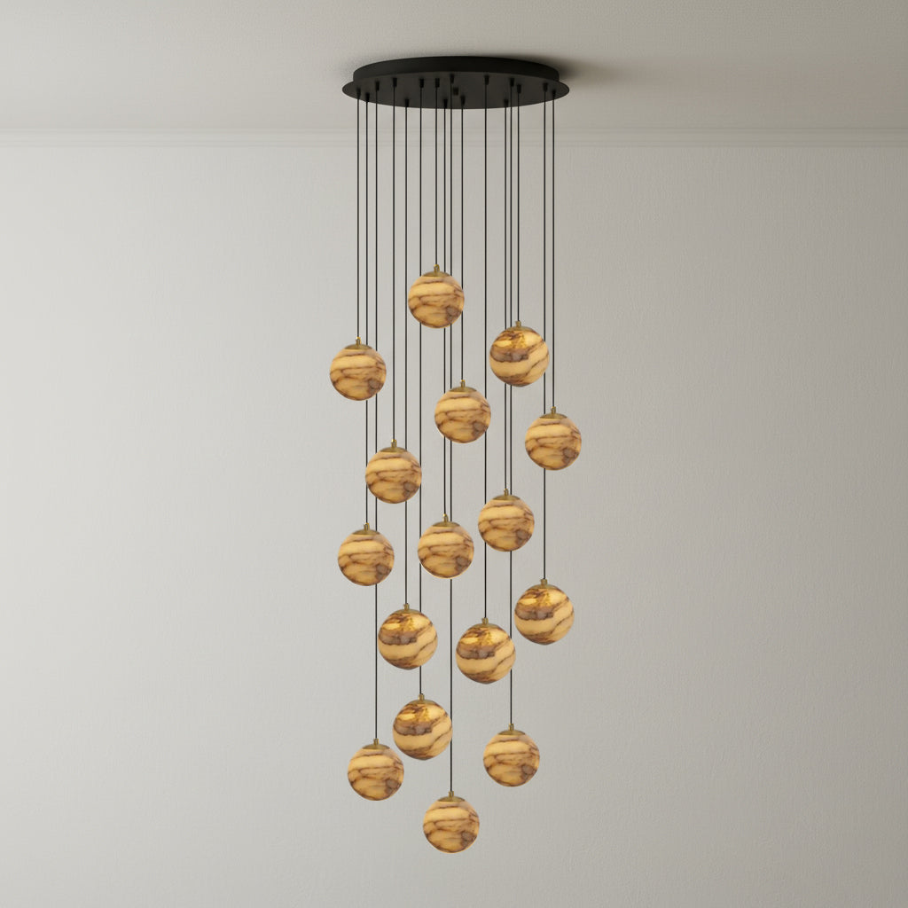 Sultana Alabaster Cluster Chandelier