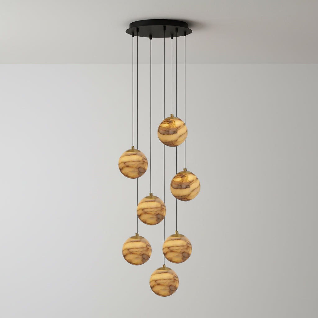 Sultana Alabaster Cluster Chandelier