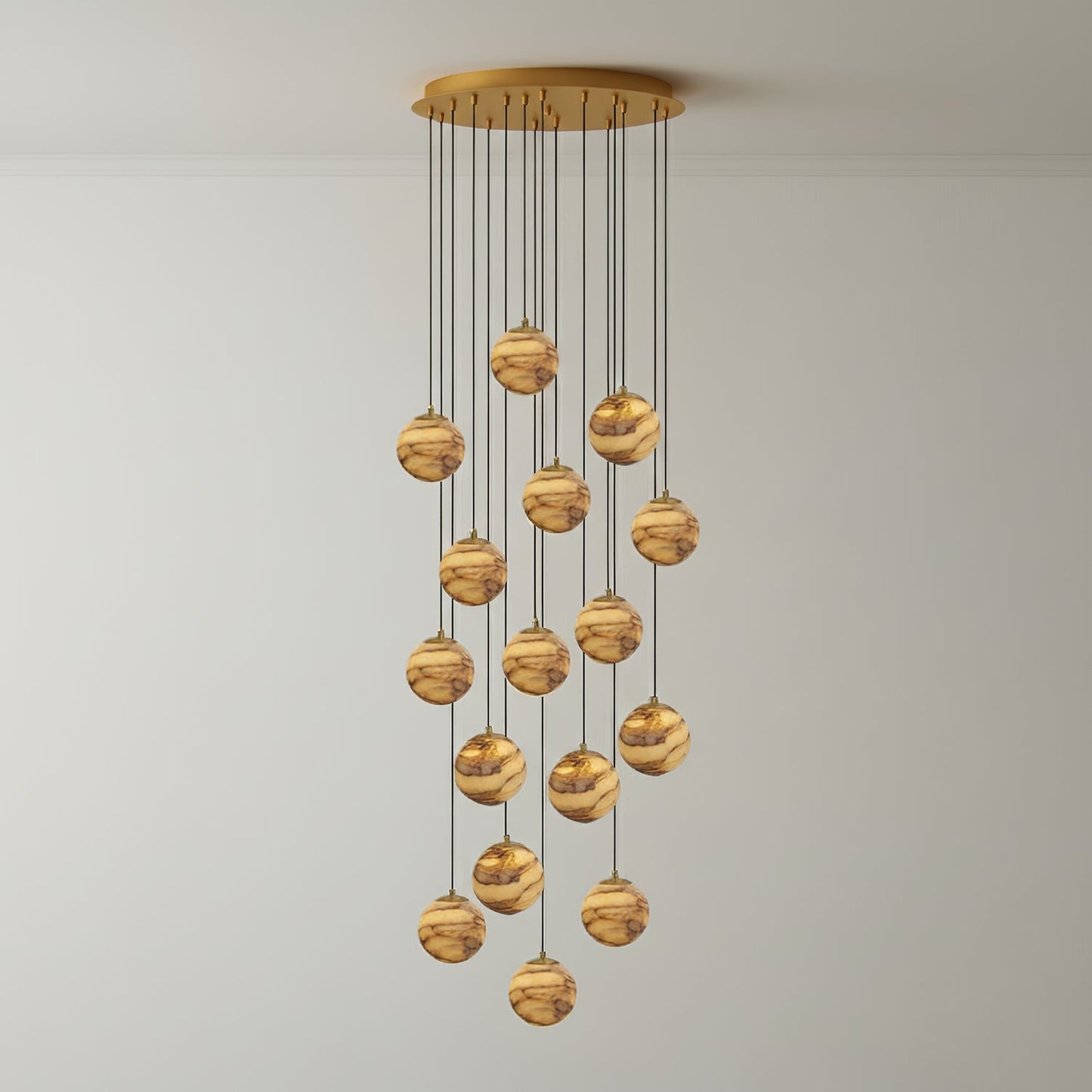 Sultana Alabaster Cluster Chandelier