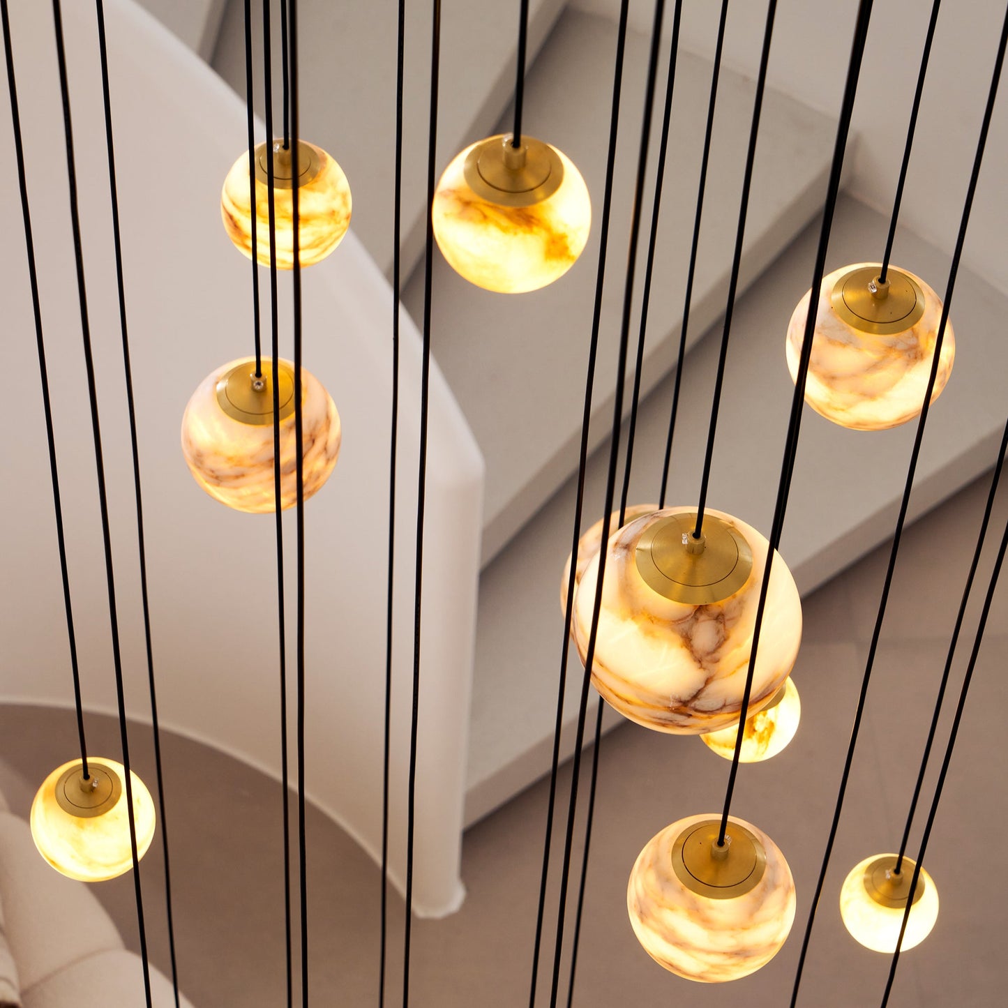 Sultana Alabaster Cluster Chandelier