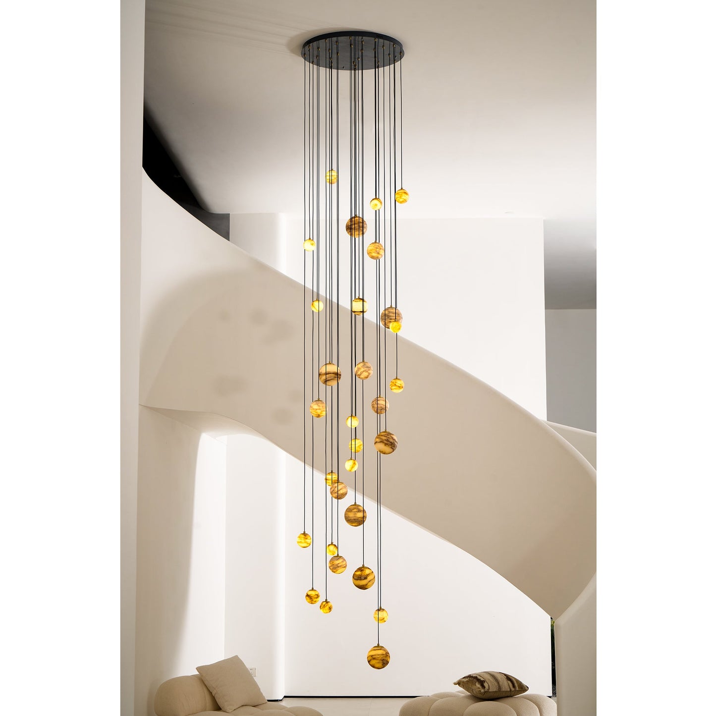 Sultana Alabaster Cluster Chandelier