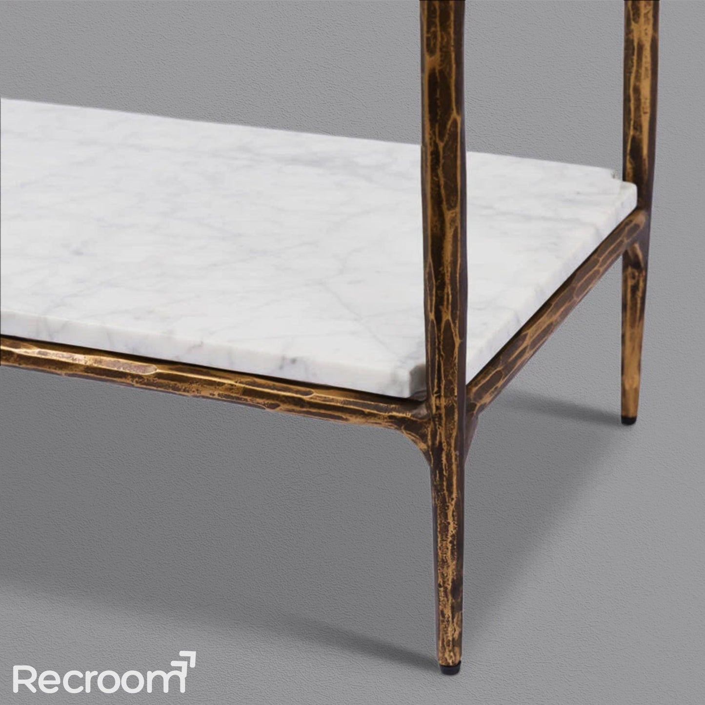 Thaddeo White Marble Shelving