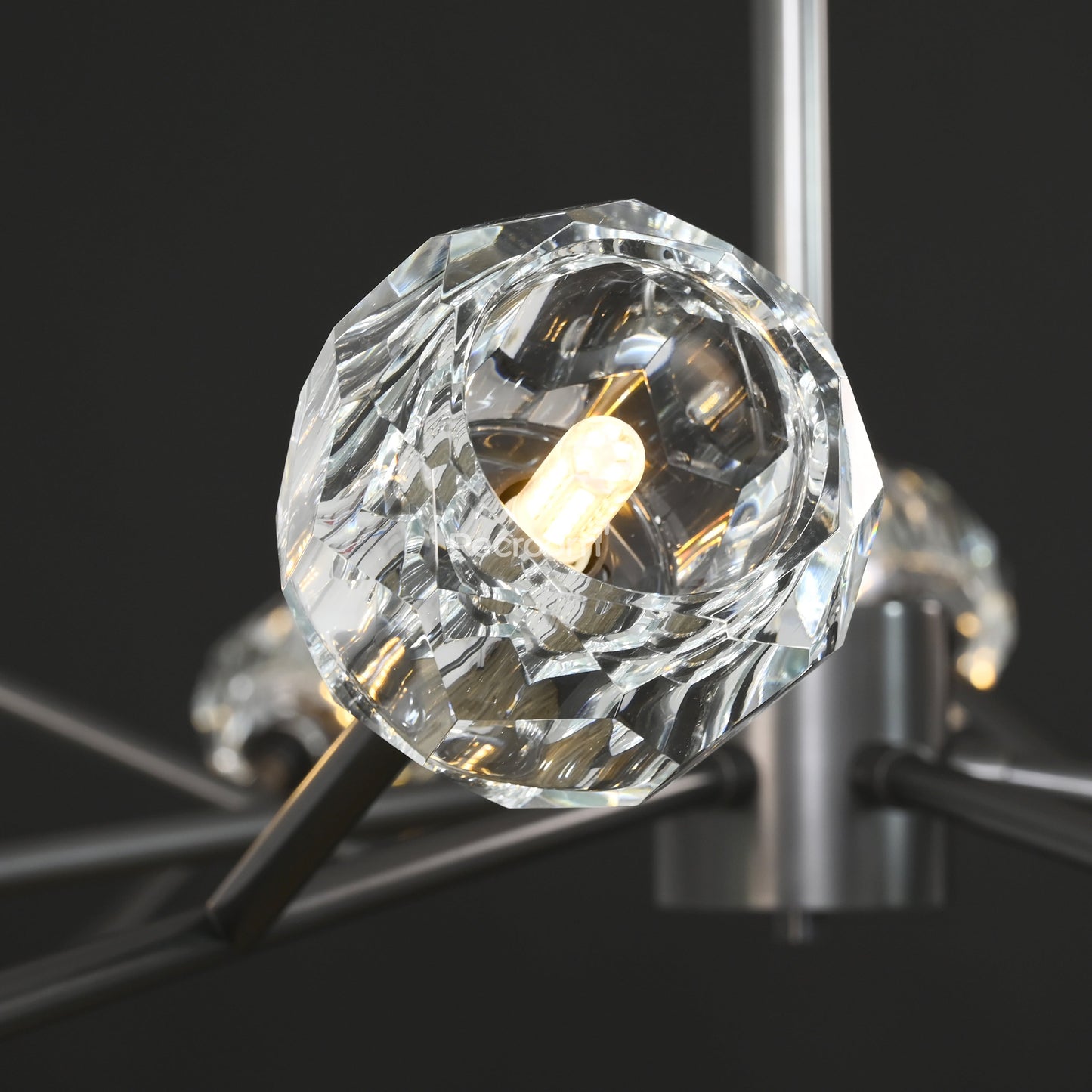 Boulew Crystal Glass Round Chandelier 72"