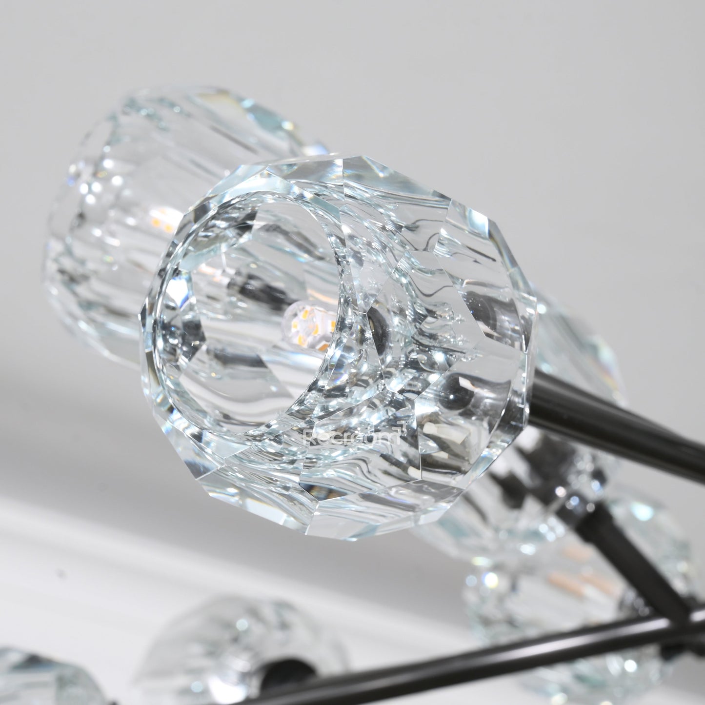 Boulew Crystal Glass Round Chandelier 36"