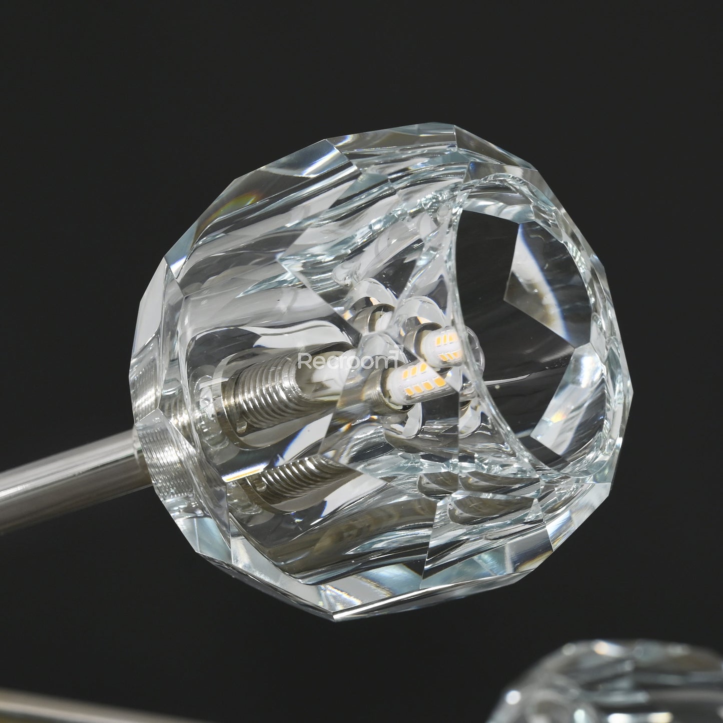 Boulew Crystal Glass Round Chandelier 72"