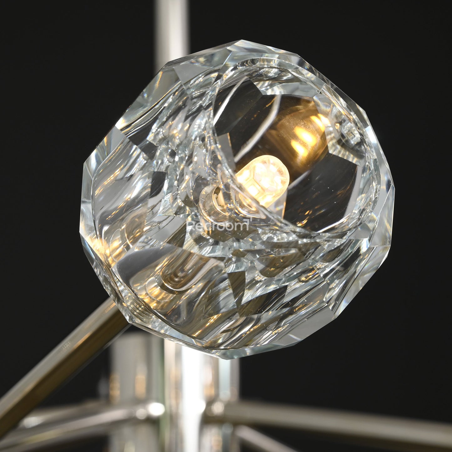 Boulew Crystal Glass Round Chandelier 72"