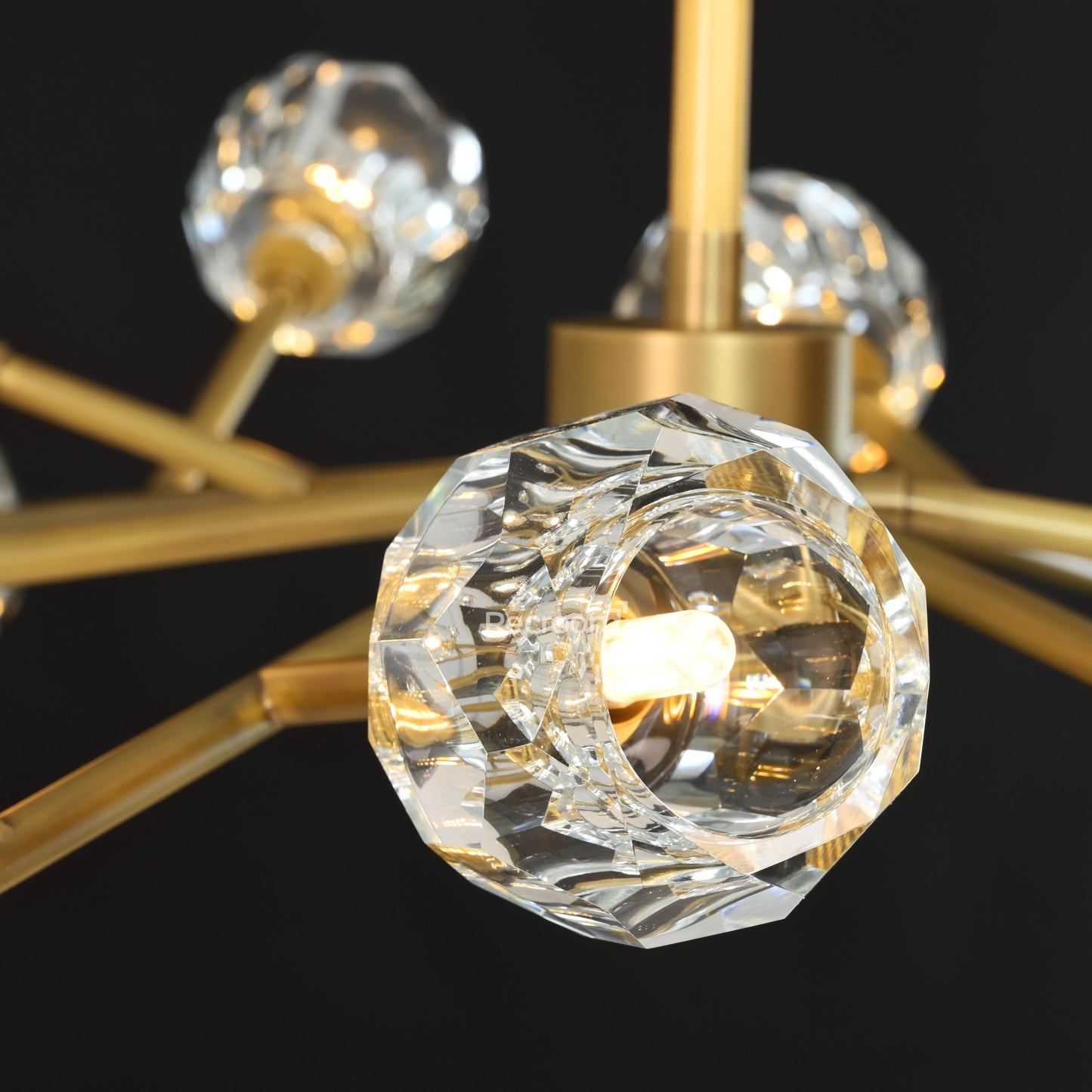 Boulew Crystal Glass Round Chandelier 48"