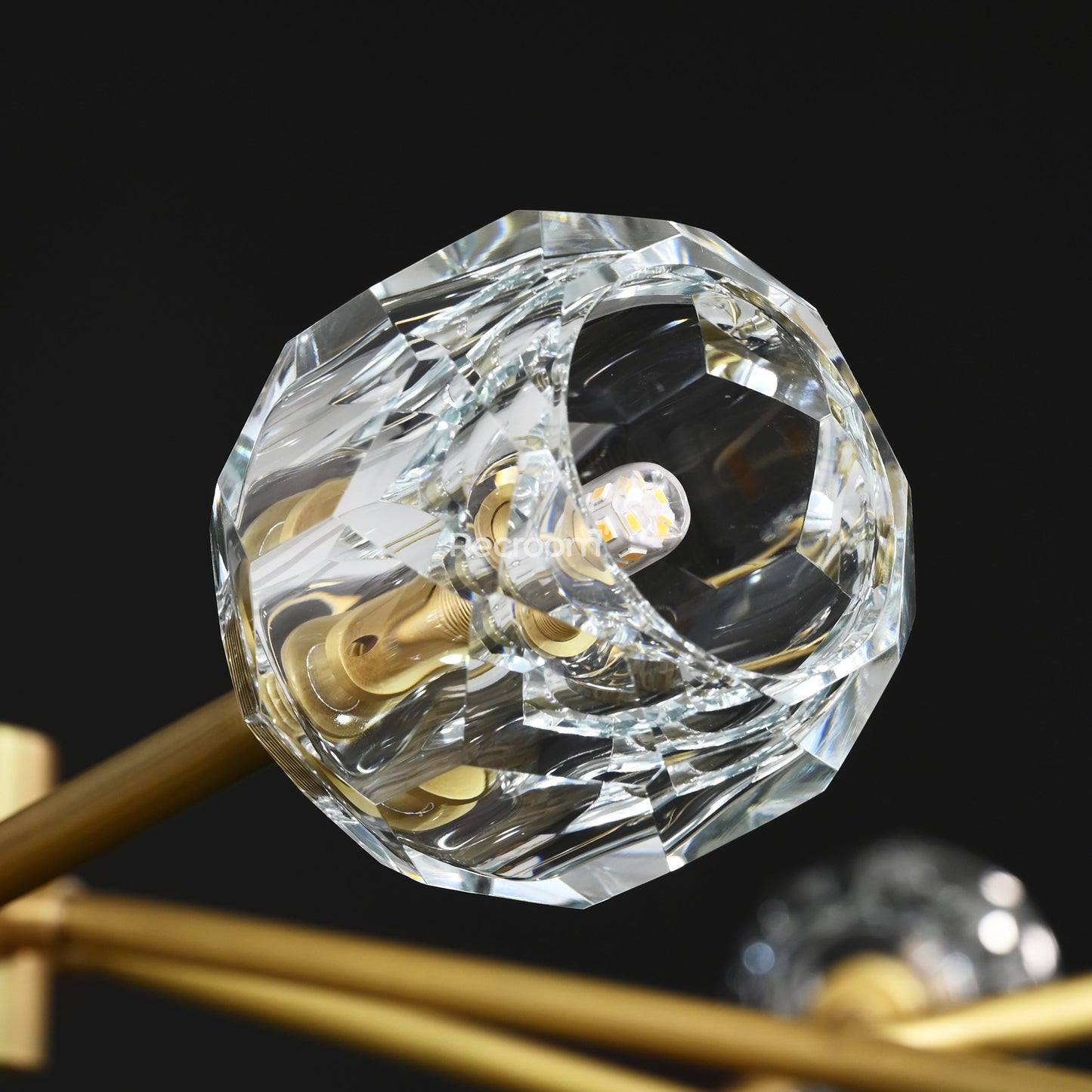 Boulew Crystal Glass Round Chandelier 72"