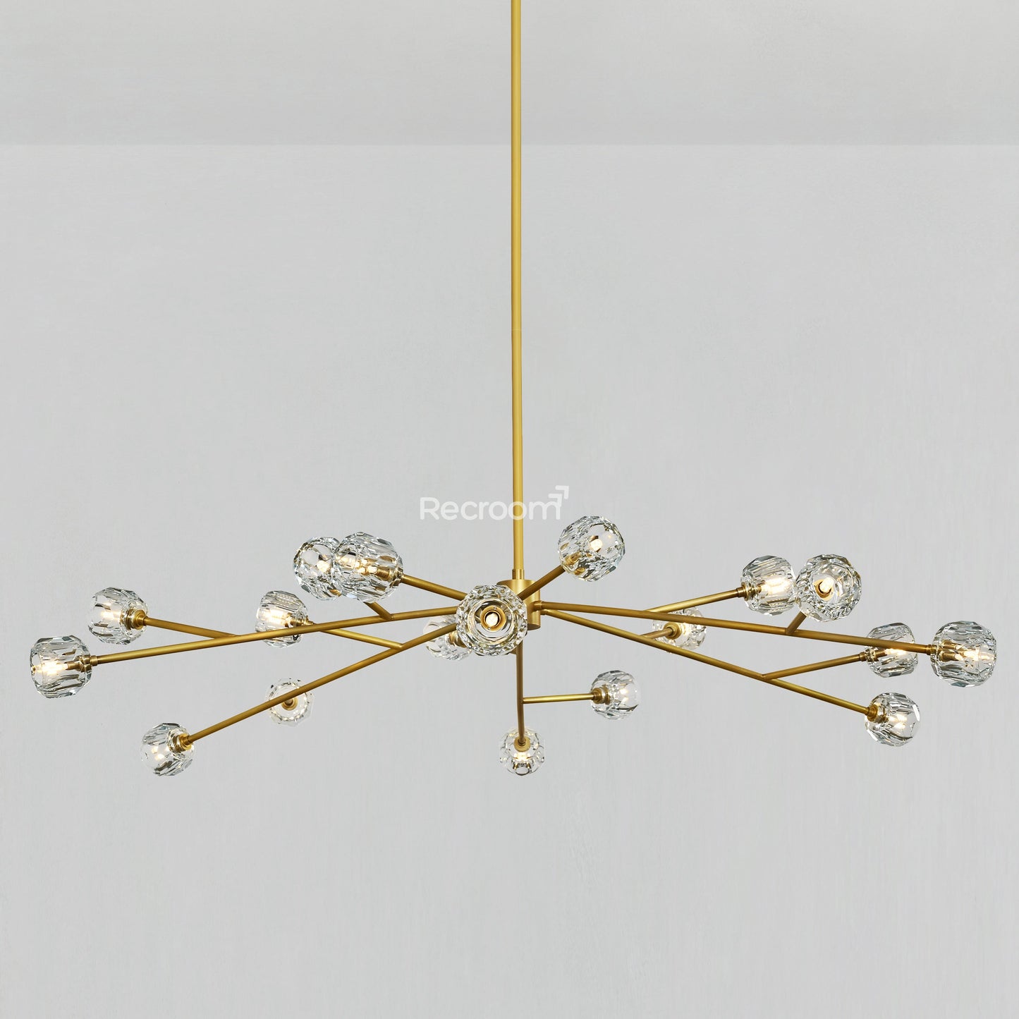 Boulew Crystal Glass Round Chandelier 72"