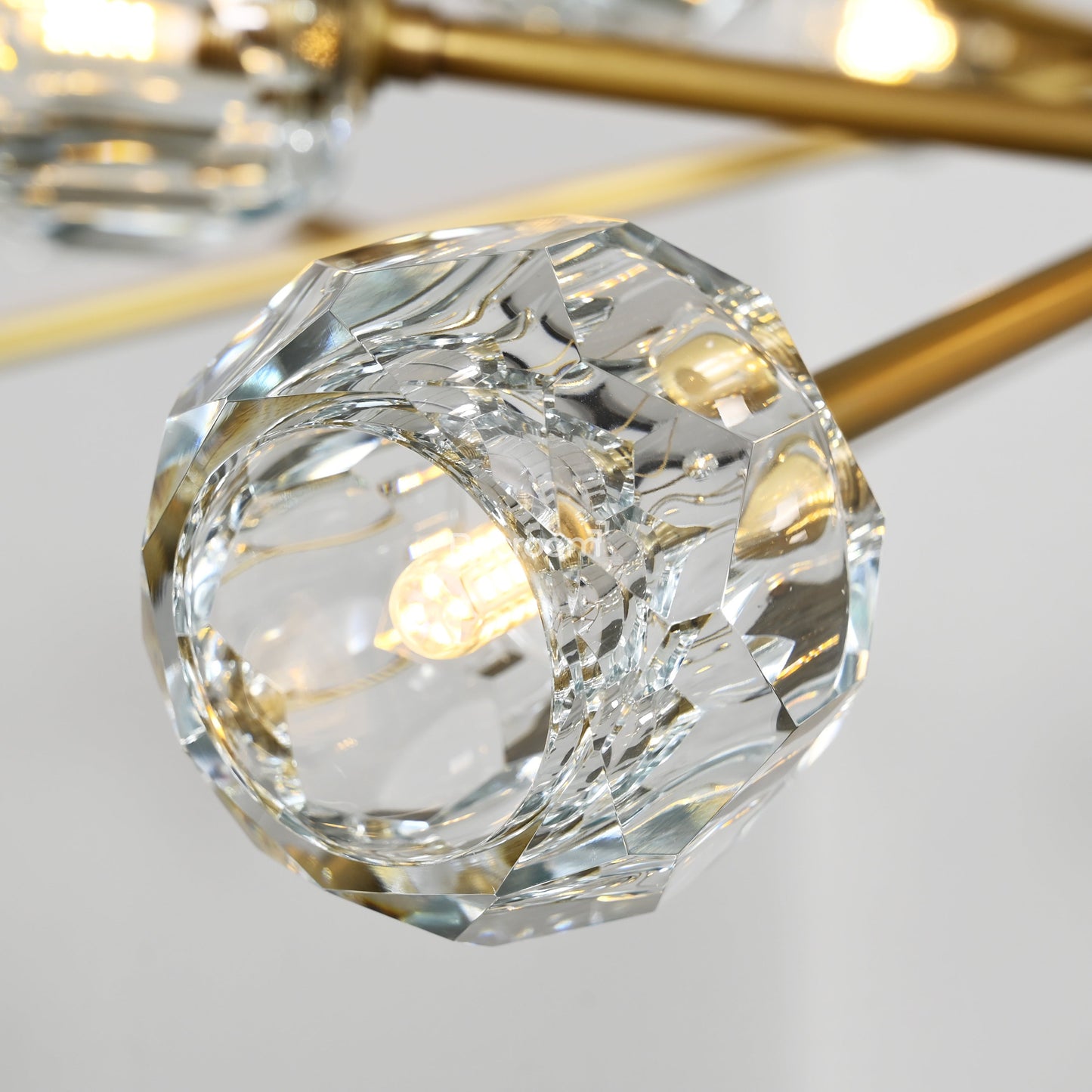 Boulew Crystal Glass Round Chandelier 72"