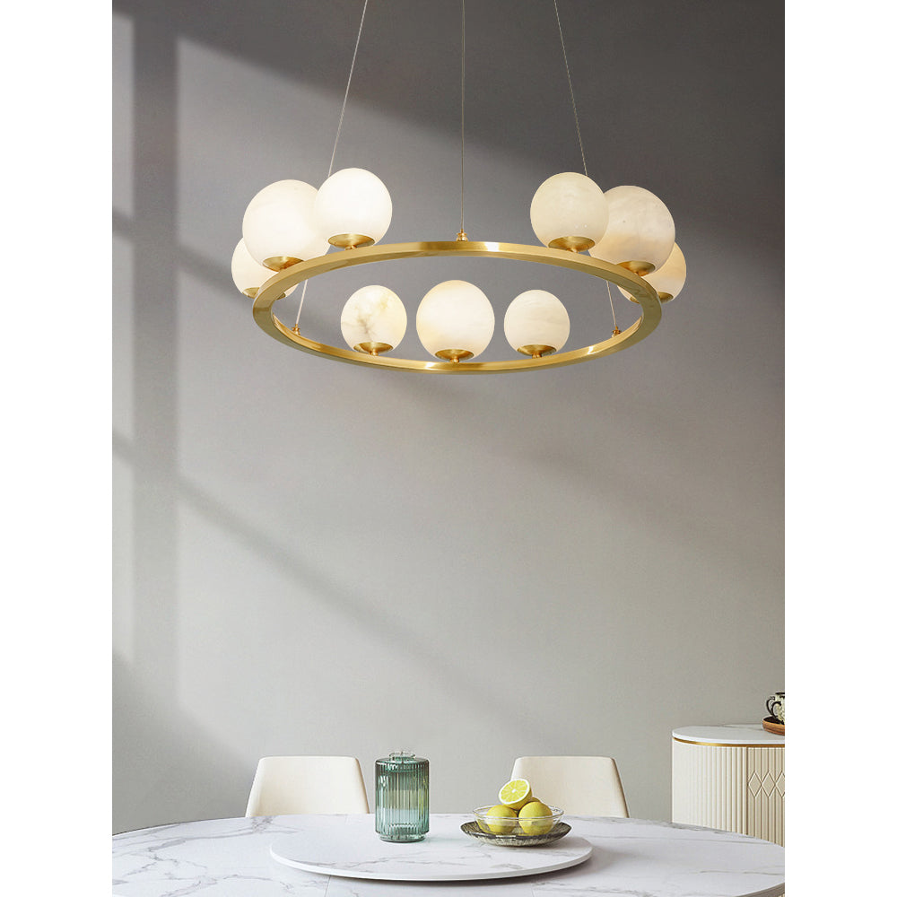 Tagliato Alabaster Chandelier