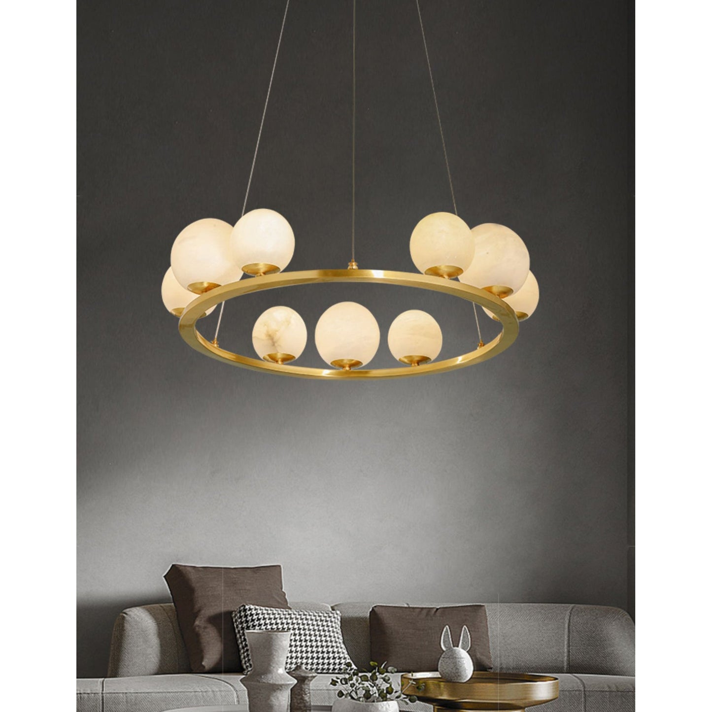 Tagliato Alabaster Chandelier