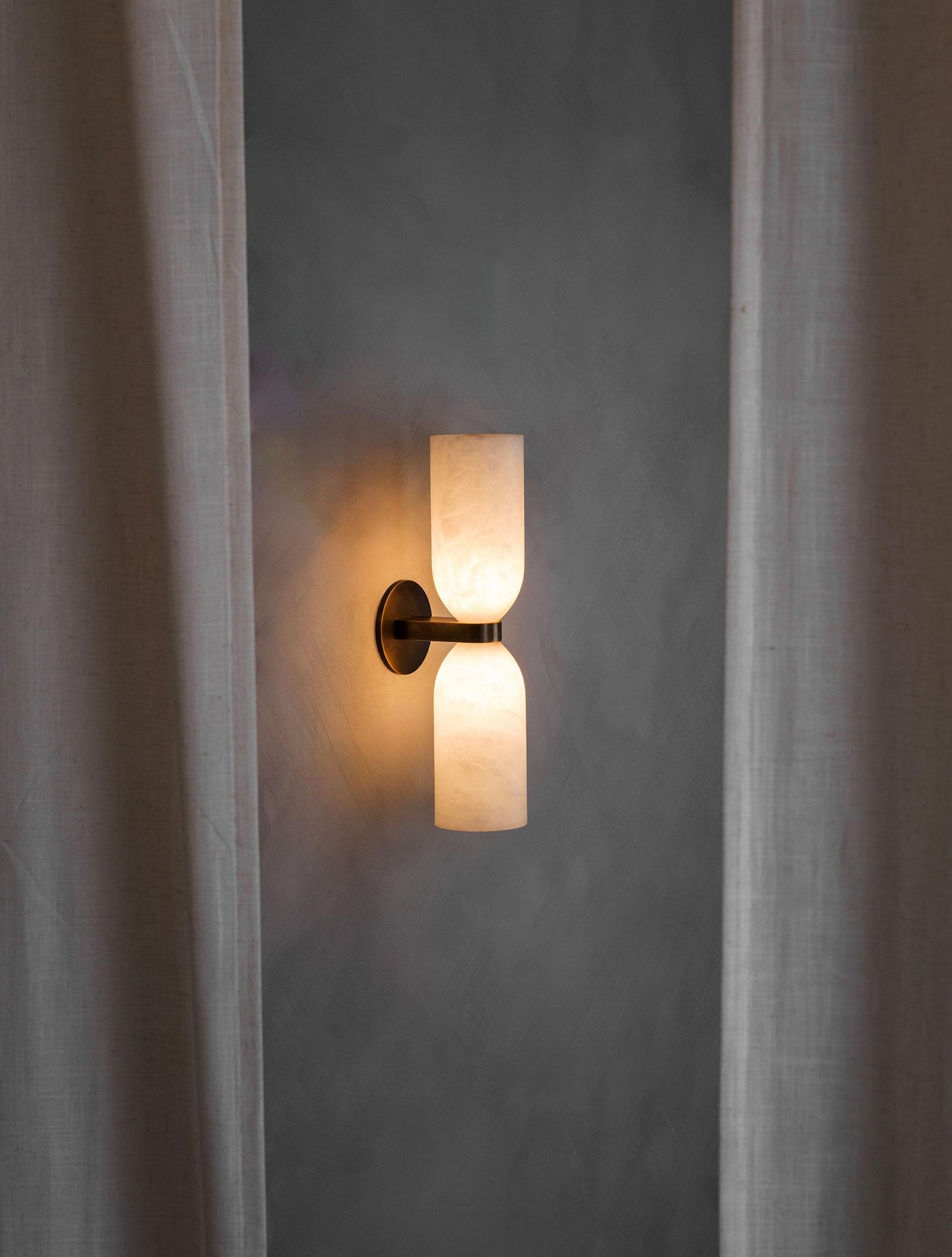 Tandem Alabaster Wall Lamp
