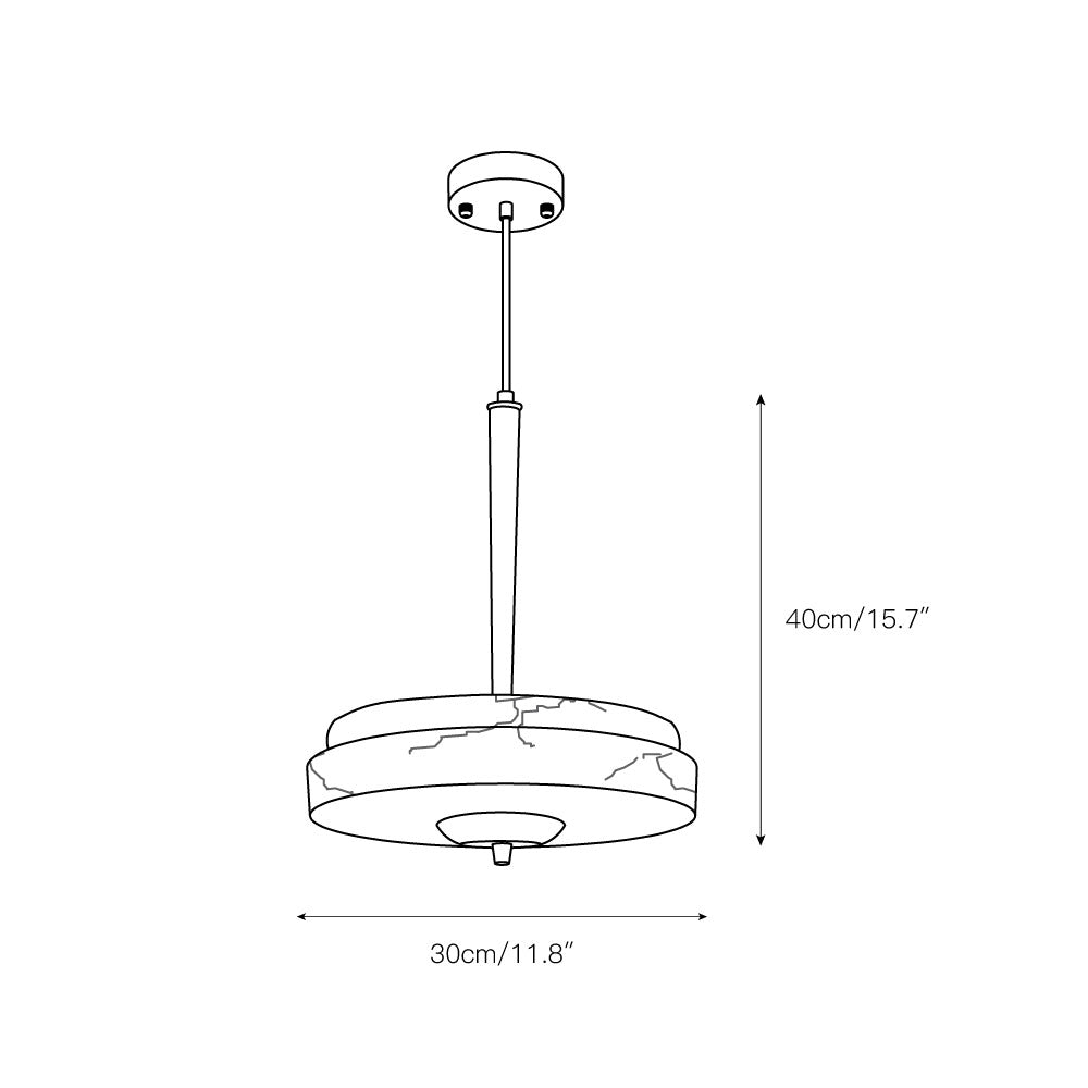 Trave Alabaster Pendant Lamp