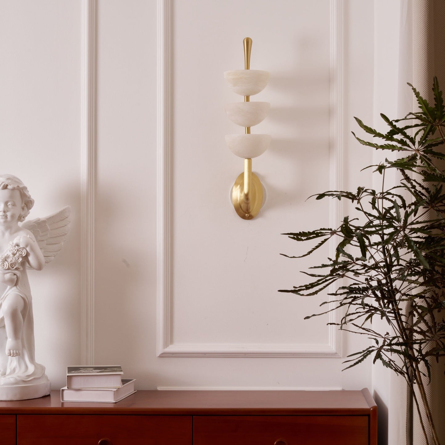Triple Alabaster Wall Lamp