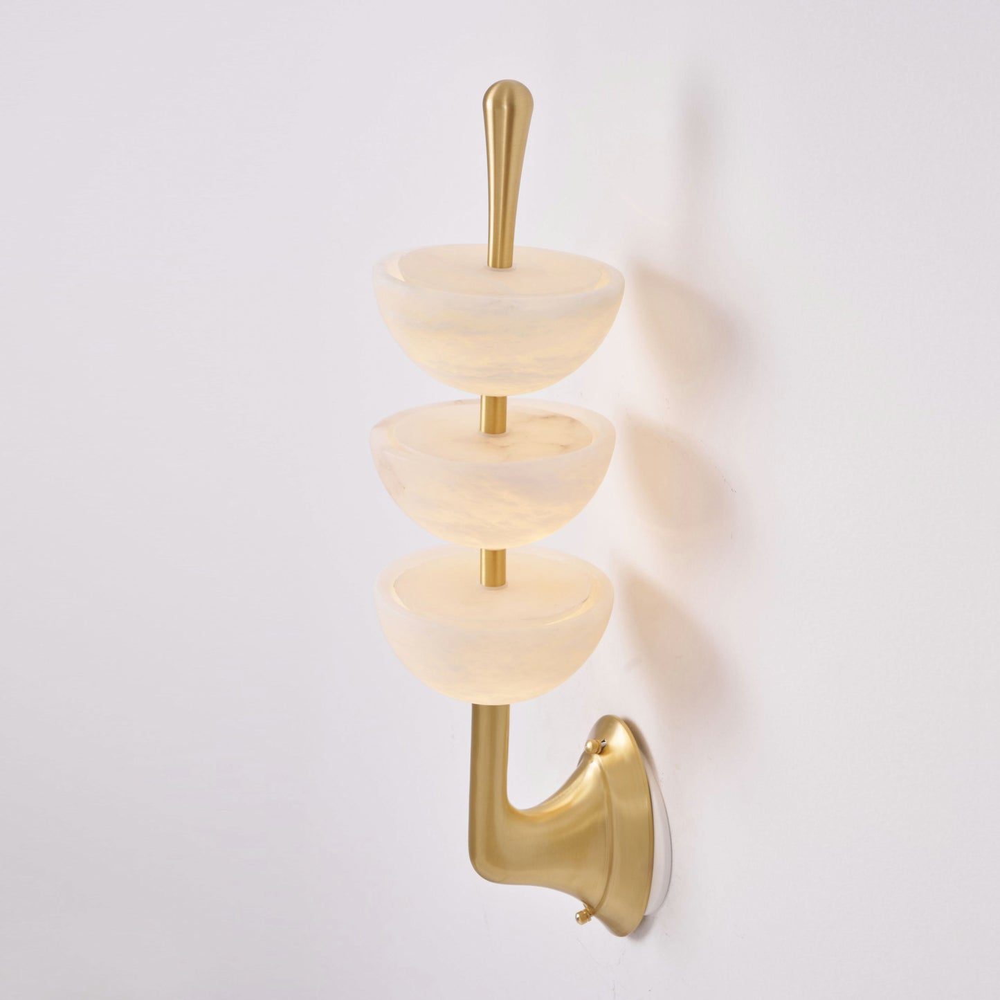 Triple Alabaster Wall Lamp
