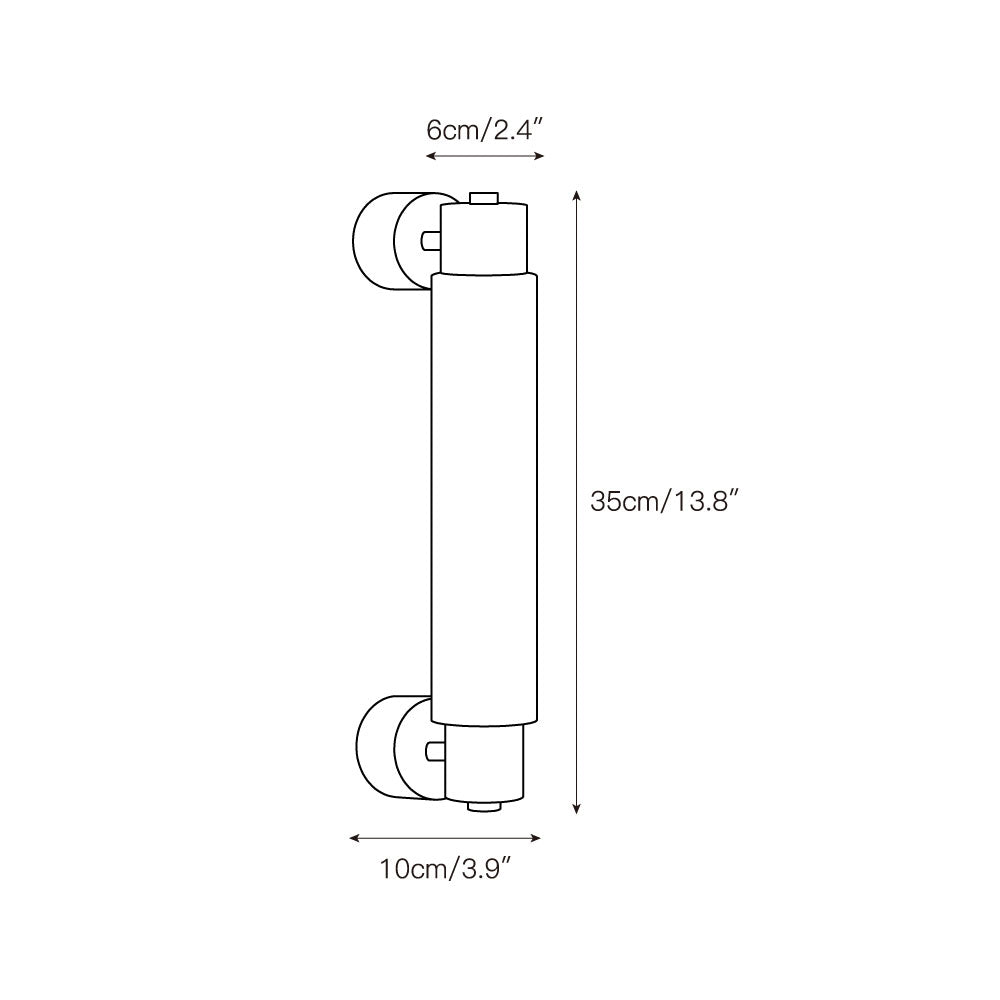 Tube Alabaster Wall Lamp