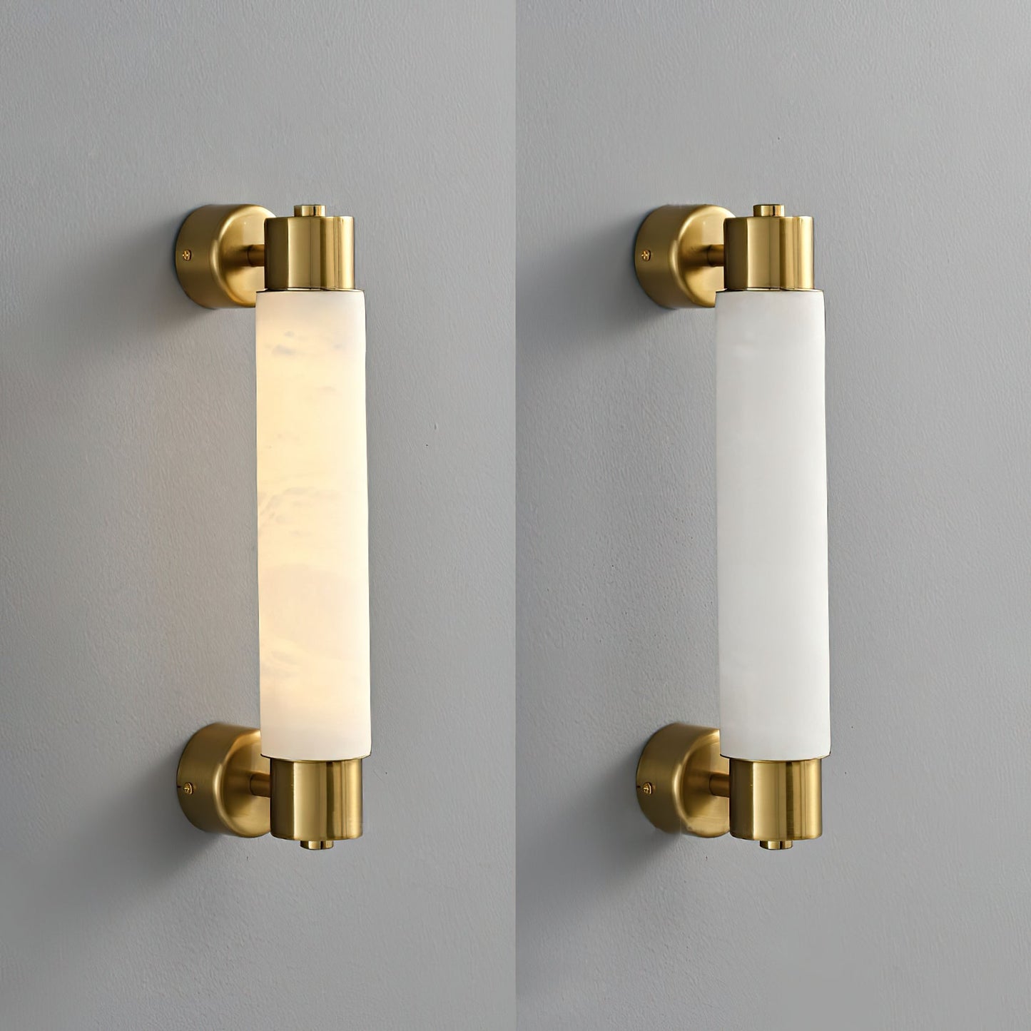 Tube Alabaster Wall Lamp