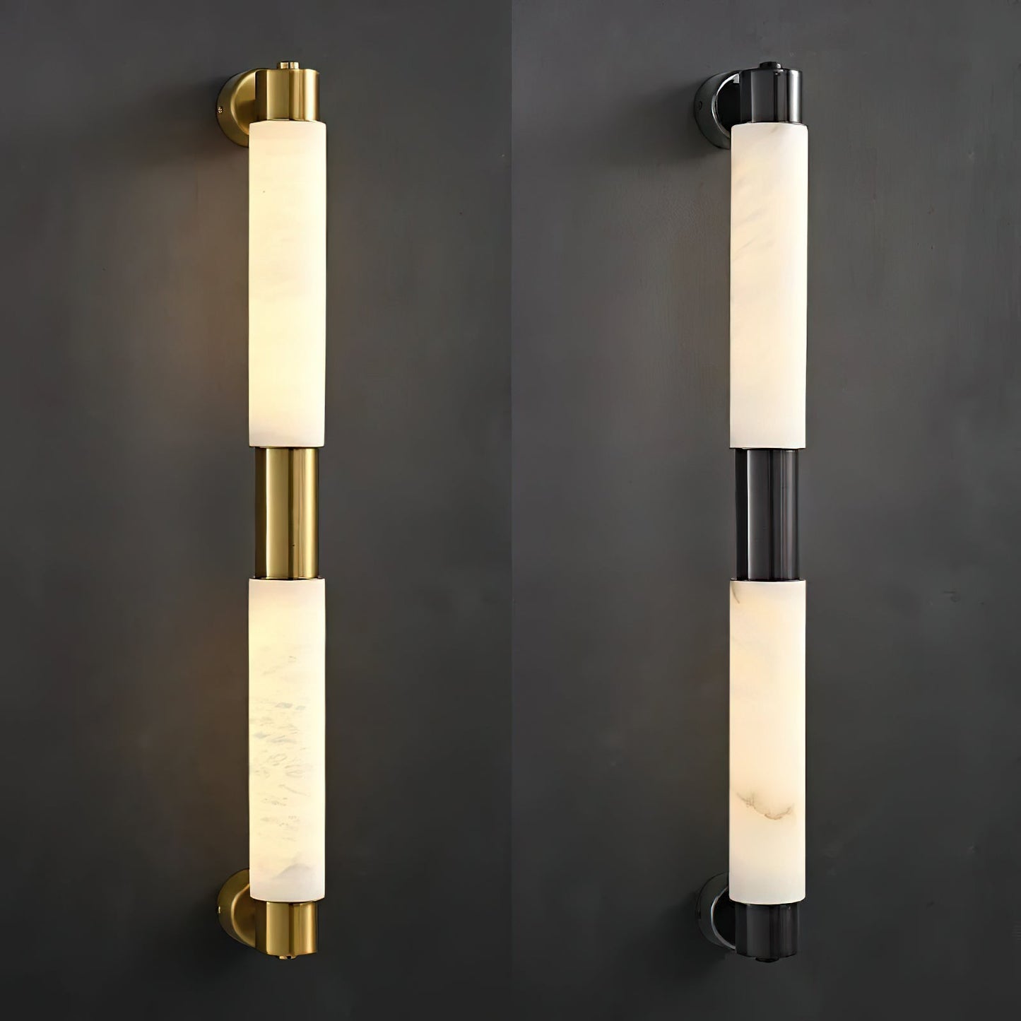 Tube Alabaster Wall Lamp