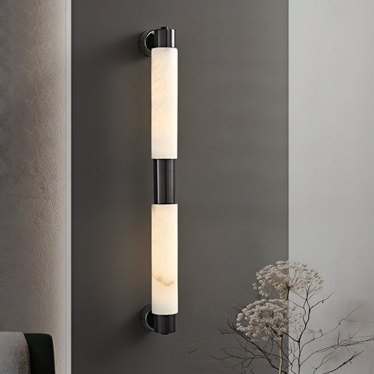 Tube Alabaster Wall Lamp