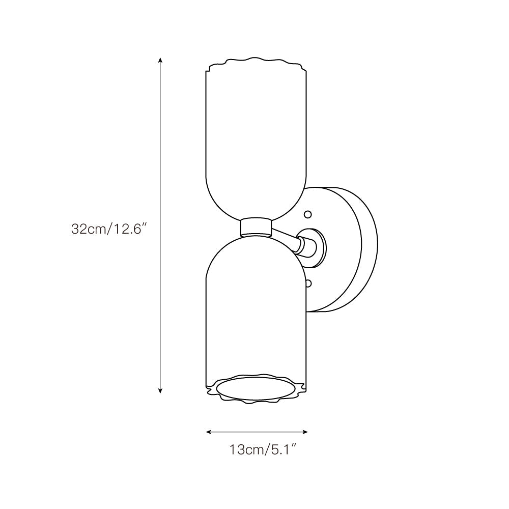 Tulum Double Alabaster Wall Lamp