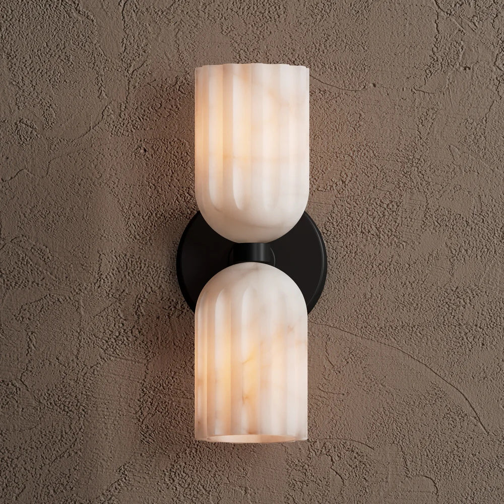 Tulum Double Alabaster Wall Lamp