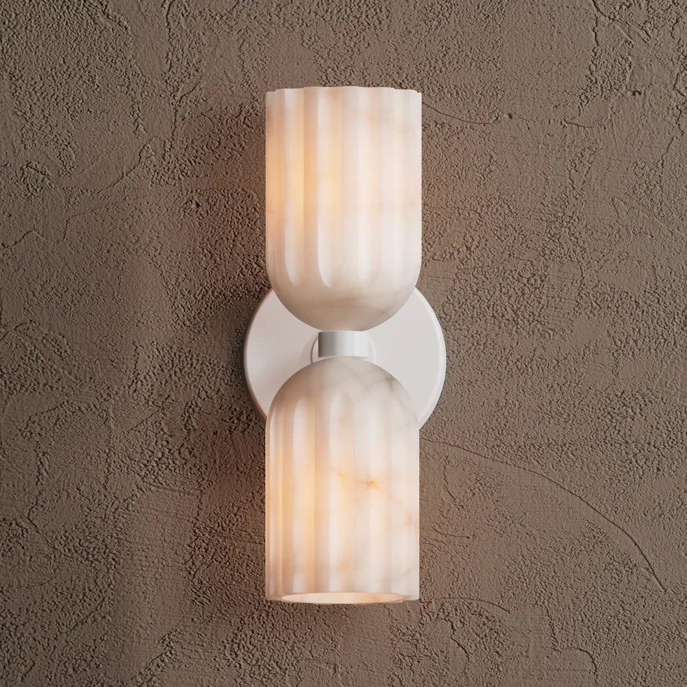 Tulum Double Alabaster Wall Lamp
