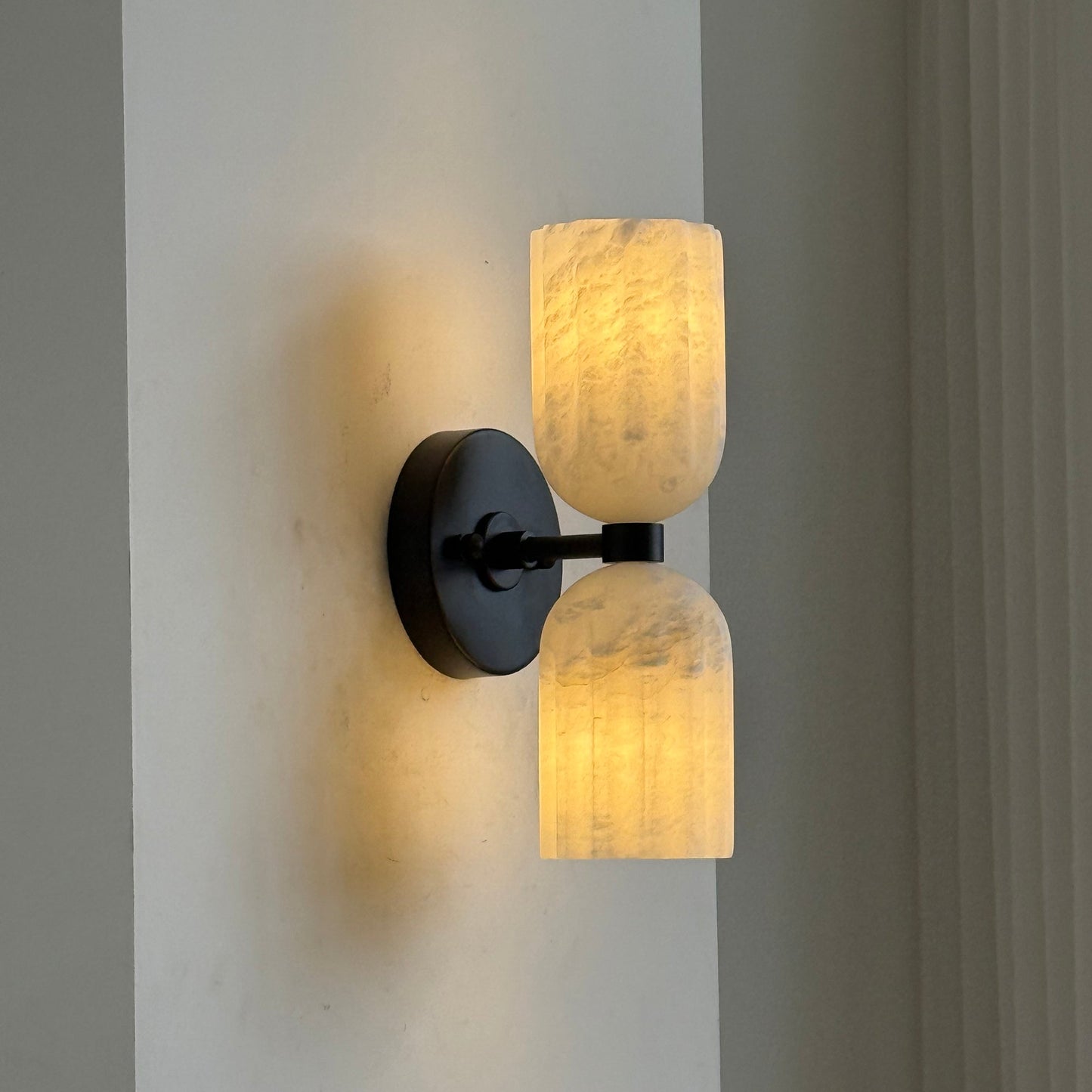 Tulum Double Alabaster Wall Lamp