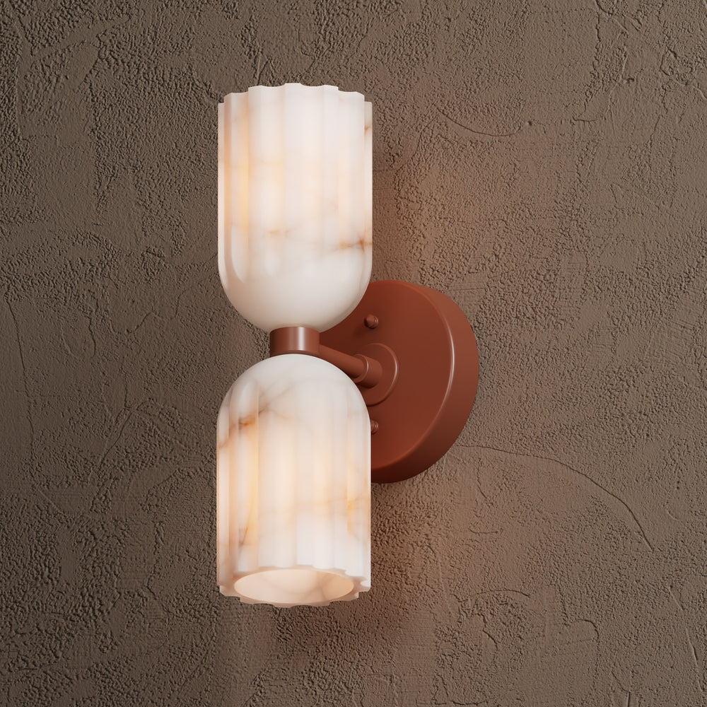 Tulum Double Alabaster Wall Lamp