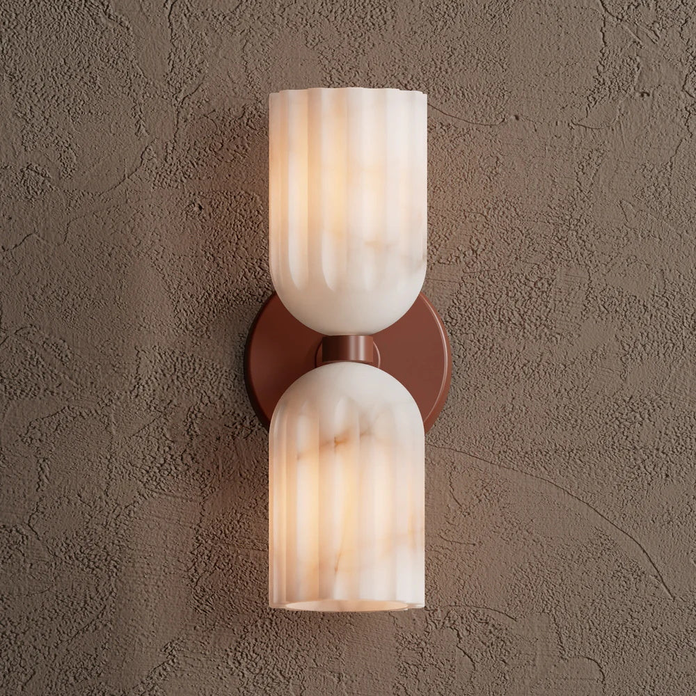 Tulum Double Alabaster Wall Lamp