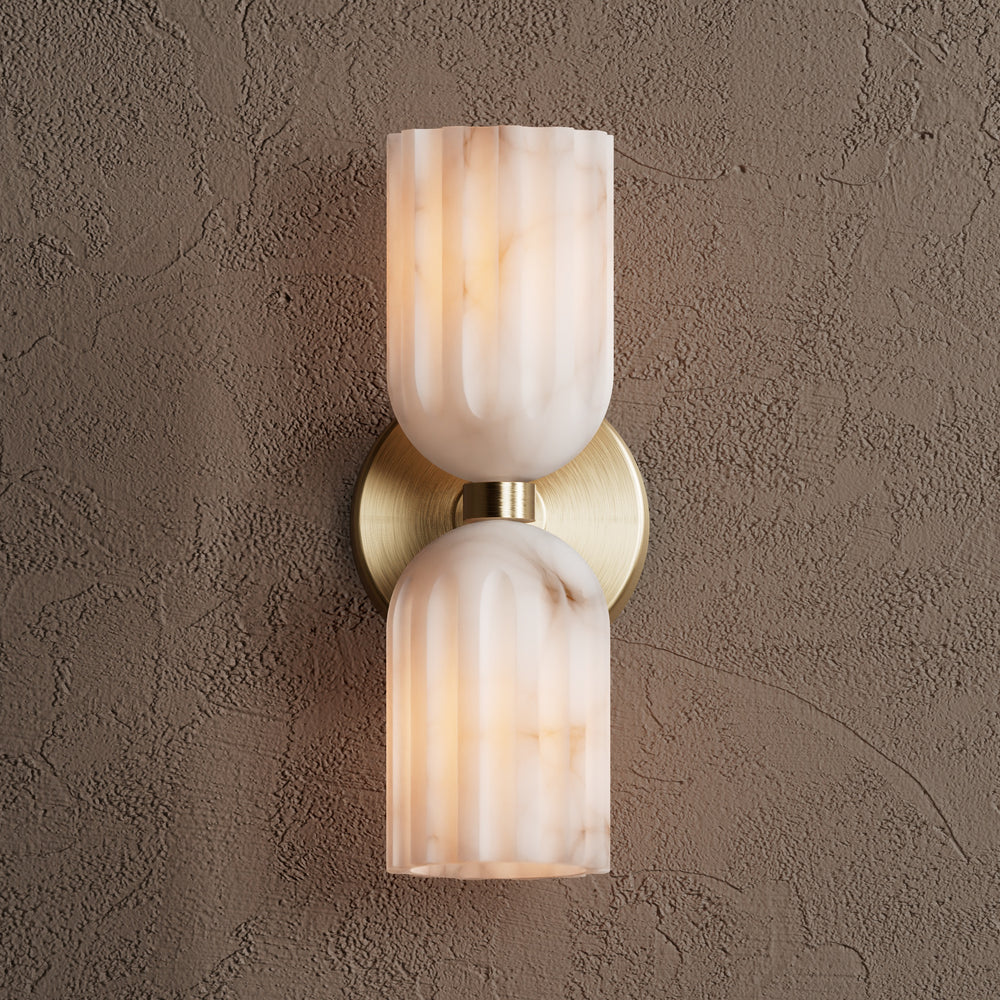 Tulum Double Alabaster Wall Lamp