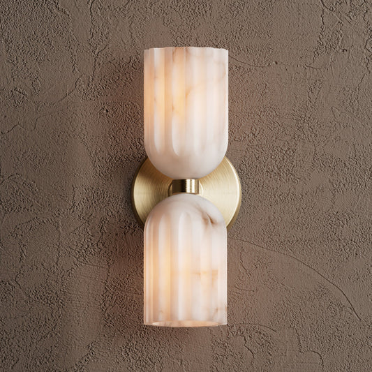 Tulum Double Alabaster Wall Lamp