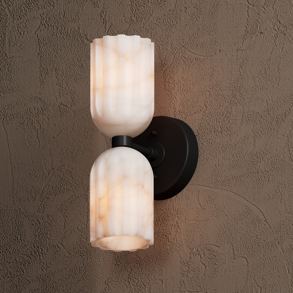 Tulum Double Alabaster Wall Lamp