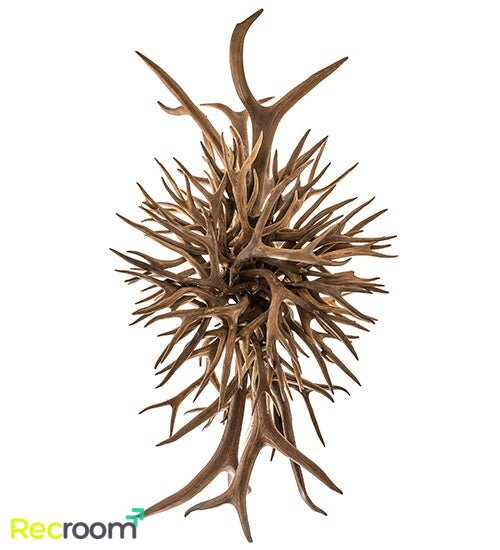 55" Long Antlers 10 Light Oblong Chandelier