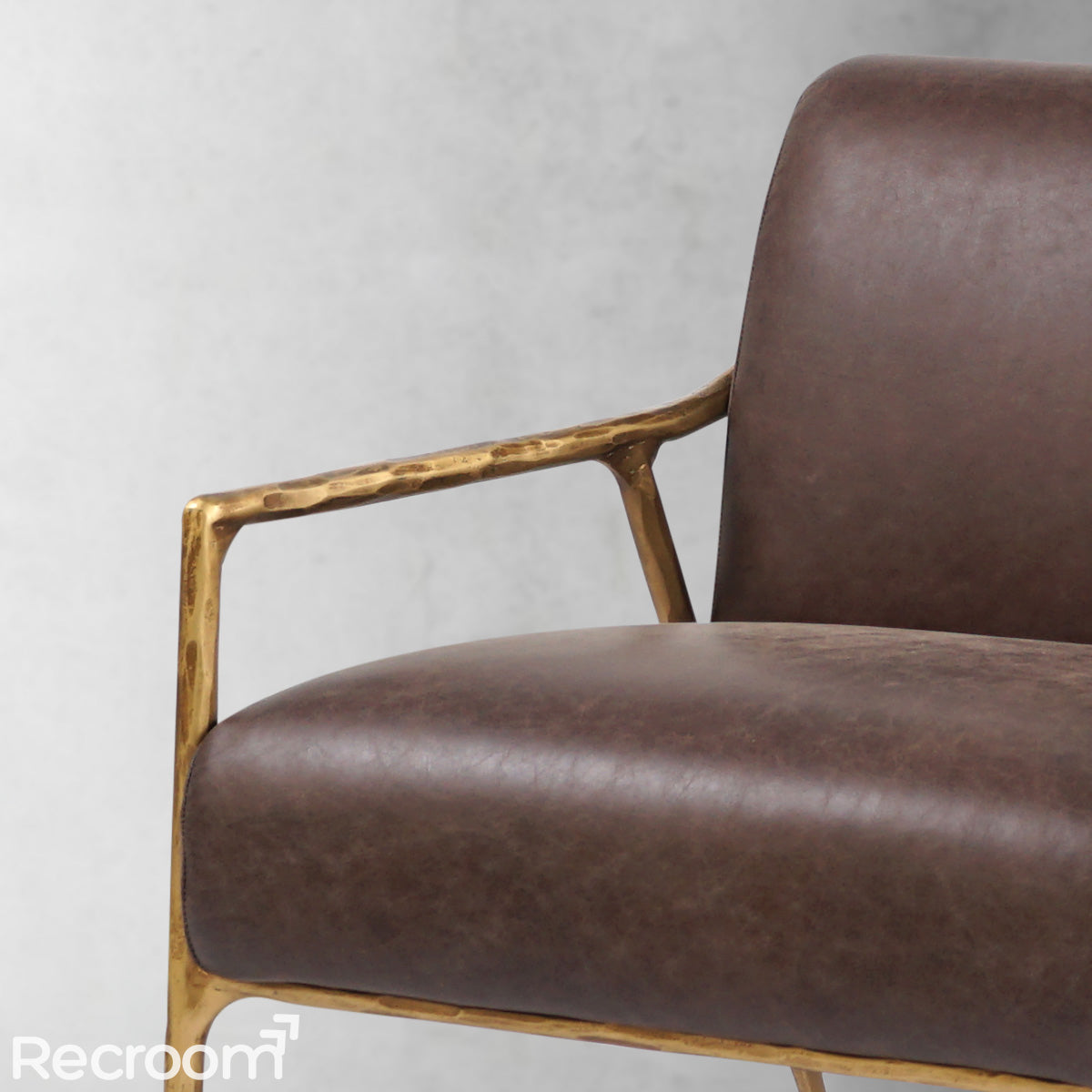 Thaddeo Retro Silver Iron Frame Track Armchair