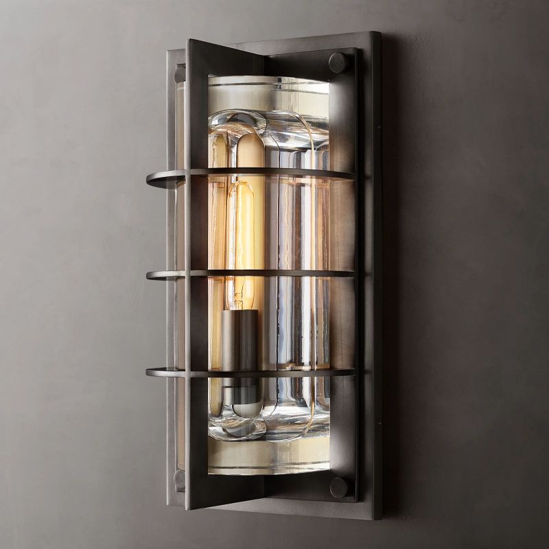Vicomtic Outdoor Modern Metal Wall Sconce