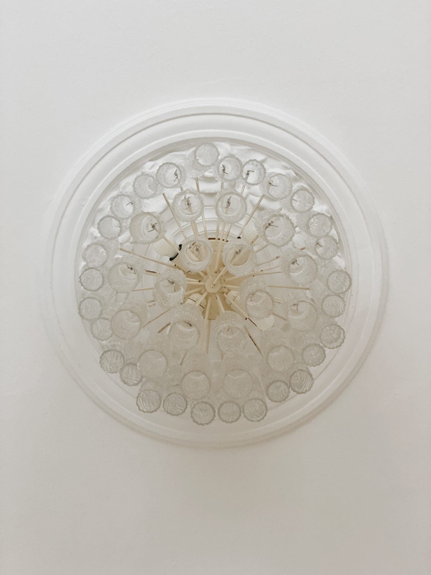 Vintage – Murano chandelier for Venini – 1970 – Transparent